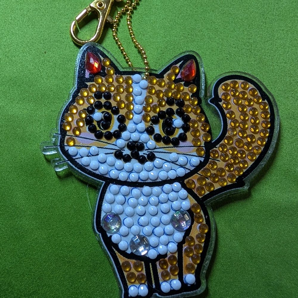 5 For $10 Cute Double Sided Cat Keychain